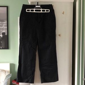 Oak + Fort wide leg dress pant Black